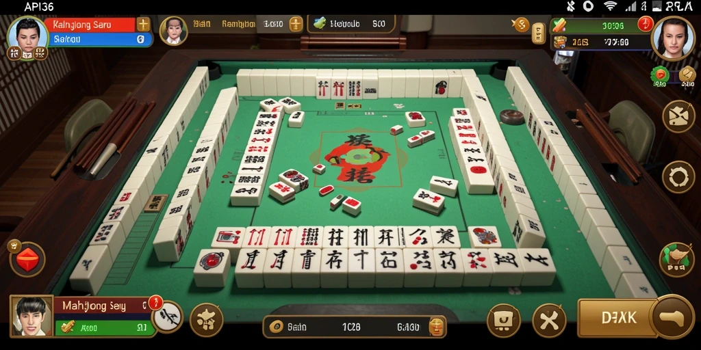 Screenshot gameplay API36 menampilkan momen terbaik saat bermain Mahjong.