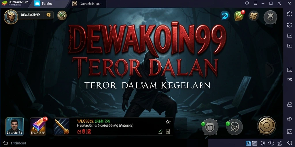 Screenshot DEWAKOIN99 menunjukkan momen mencekam saat menjelajahi lokasi yang menyeramkan.