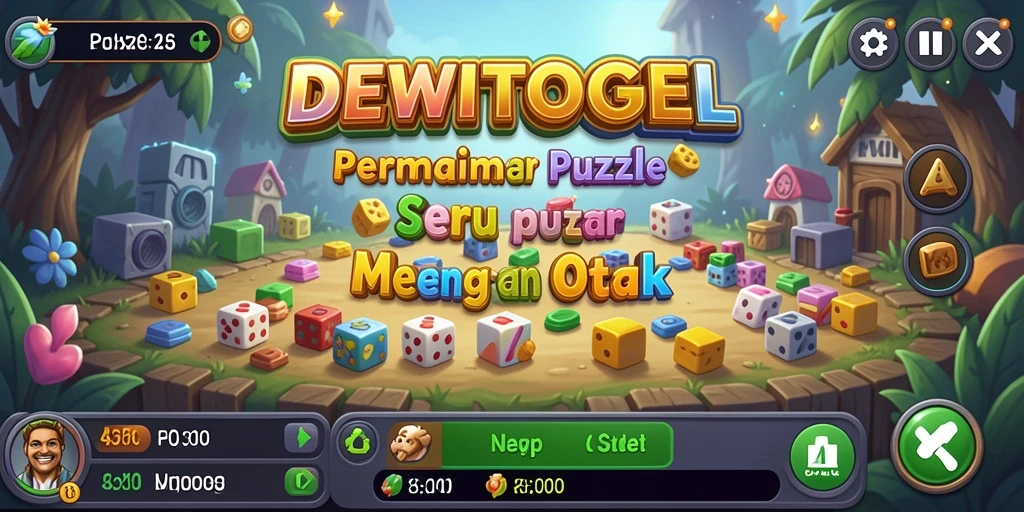 Tampilan gameplay DEWITOGEL yang penuh warna dan menantang.