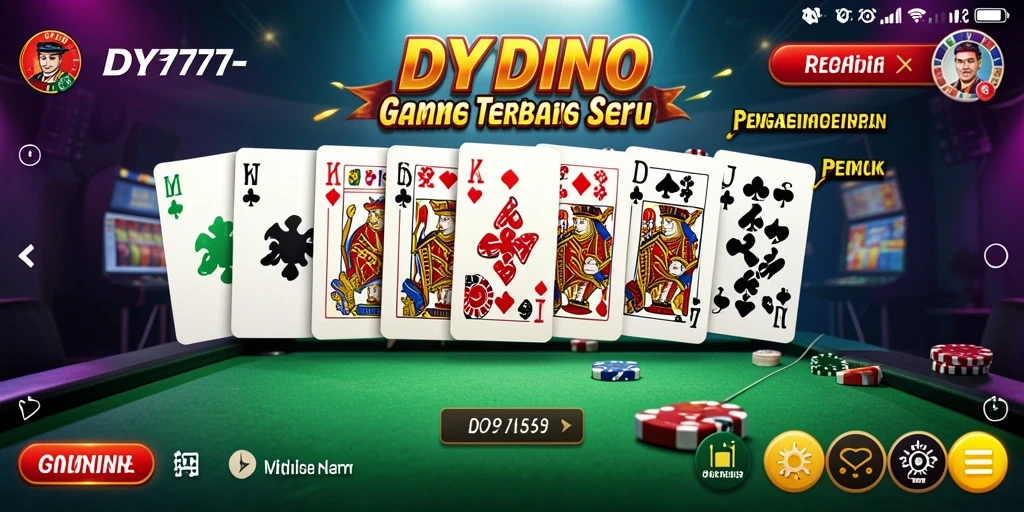 Screenshot gameplay menunjukkan keseruan bermain Domino di DY777.