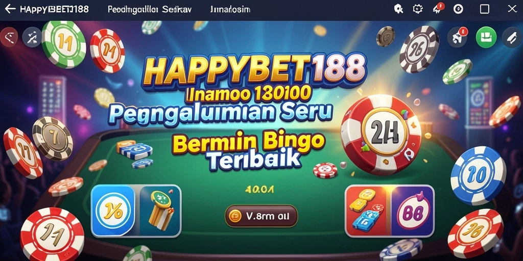 Tampilan gameplay seru dan interaktif di HAPPYBET188 Bingo.