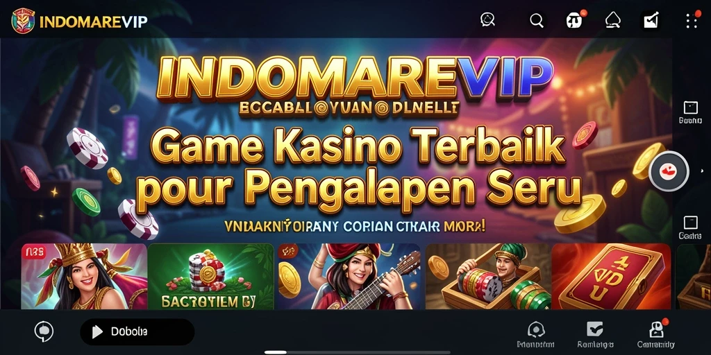 Tampilan gameplay seru di INDOMAREVIP dengan berbagai pilihan permainan Kasino.