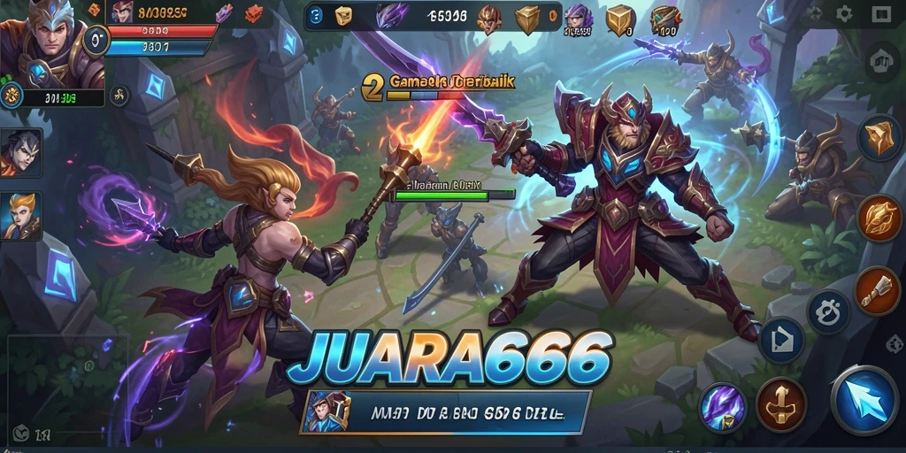 Tampilan gameplay JUARA666 yang menarik dan penuh aksi seru.
