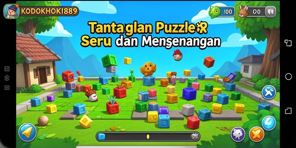 Tampilan gameplay seru KODOKHOKI889 dengan berbagai puzzle menantang.