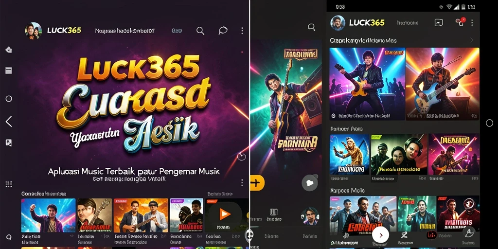 Tampilan gameplay menarik LUCK365 saat bermain musik.