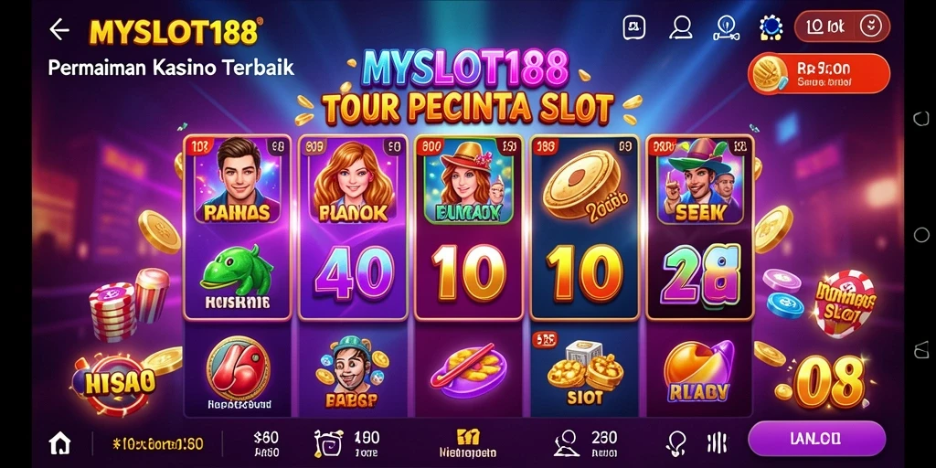 Tampilan menakjubkan dari gameplay MYSLOT188 yang seru dan mengasyikkan.