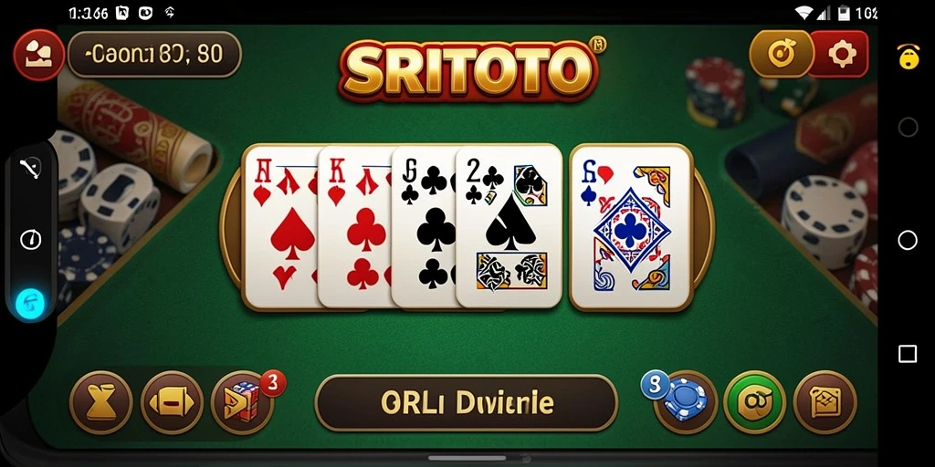Screenshot gameplay SRITOTO menampilkan keseruan permainan Domino.