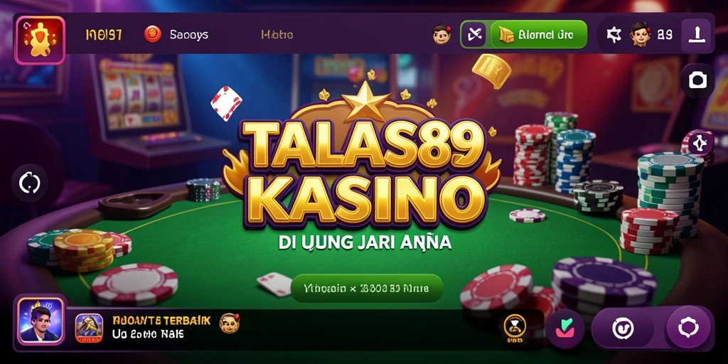 Screenshot utama TALAS89 menampilkan gameplay kasino yang menarik.