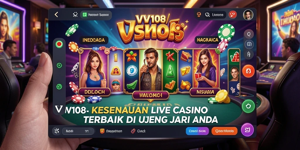 Tampilan langsung permainan Live Casino yang mendebarkan.